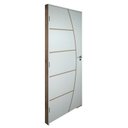 Ver imagem 4 de Porta Belíssima 6 Prime Batente Regulável 16-20 Guarnição 5cm Fechadura Wc 72cm x 210cm Direito Branco Rodam