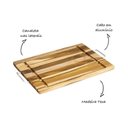 Ver imagem 2 de Tábua de Madeira Teca com Alça para Churrasco - Stolf