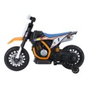 Ver imagem 2 de Moto Elétrica Infantil 2 Rodas com Rodinhas Bateria Recarregável - Laranja