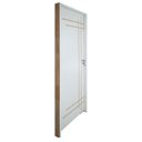 Ver imagem 3 de Porta Belíssima 9 Prime Batente Regulável 16-20 Guarnição 5cm Fechadura Wc 62cm x 210cm Direito Branco Rodam