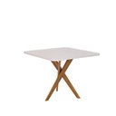 Ver imagem 6 de Sala de Jantar Mesa Cacau 95x77cm com Vidro e 4 Cadeiras Encanto Marrom/Off White/Bege/Cinamomo