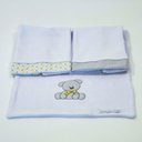 Ver imagem 1 de Pano de Boca Esponjinha Urso Bolacha Cinza