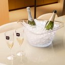 Ver imagem 2 de Kit 6 Baldes de Gelo Champanheira 8l Transparente 43x20cm Restaurante Hotel Bar Cerveja Vinho