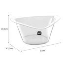 Ver imagem 3 de Kit 6 Baldes de Gelo Champanheira 8l Transparente 43x20cm Restaurante Hotel Bar Cerveja Vinho