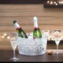 Ver imagem 5 de Kit 6 Baldes de Gelo Champanheira 8l Transparente 43x20cm Restaurante Hotel Bar Cerveja Vinho