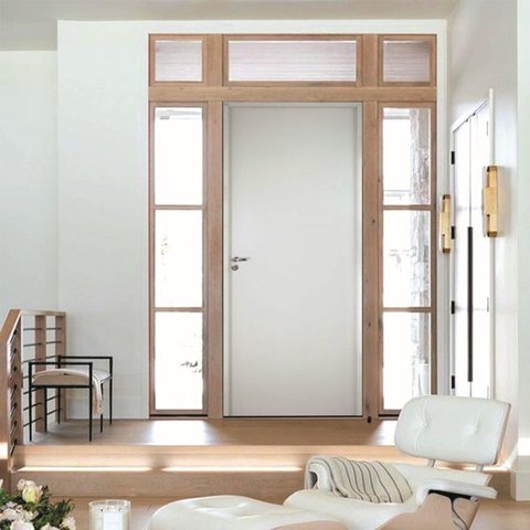 Porta Lisa Prime Batente Regulável 13-16 Guarnição 5cm 82 x 210cm Rodam Abertura Direita Branco