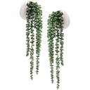 Ver imagem 1 de 2 Plantas de Pendurar Suculentas 65cm Realistas Artificiais