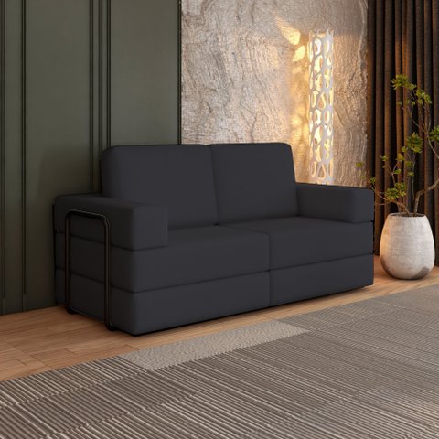 Sofá Cama À Vácuo 2 Lugares Linha Modular Flip Magic Yescasa