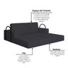 Sofá Cama à Vácuo 2 Lugares Linha Modular Flip Magic - 10