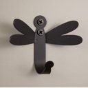 Ver imagem 3 de Kit 3 Ganchos Penduradores Libélula 8x6,5cm Preta Masutti Metal Decorativo de Parede Enfeite Casa