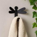Ver imagem 5 de Kit 3 Ganchos Penduradores Libélula 8x6,5cm Preta Masutti Metal Decorativo de Parede Enfeite Casa