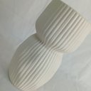 Ver imagem 2 de Vaso Decorativo Enfeite Home&co Cerâmica 25x13x13cm Marfim
