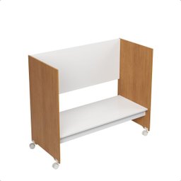 Mini Berço Chiqueirinho Trocador com Colchão Multifuncional 5 em 1:moisés Branco/freijó - 9