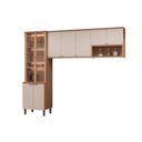 Ver imagem 7 de Cozinha Modulada Completa Selene 3 Peças (2aéreos+1cristaleira) Cp15 Jequitiba/off White Fosco -