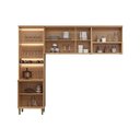 Ver imagem 2 de Cozinha Modulada Completa Selene 3 Peças (2aéreos+1cristaleira) Cp15 Jequitiba/off White Fosco -