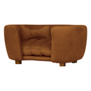 Ver imagem 1 de Poltrona Cama Pet Baby Hanna Estofada Tecido Veludo:cobre