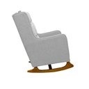 Ver imagem 5 de Poltrona de Amamentação Balanço Diana com Puff Linho Cinza