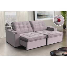 Sofá Londres 4 Lugares 2,20cm - de Casa Décor Estofados - 3