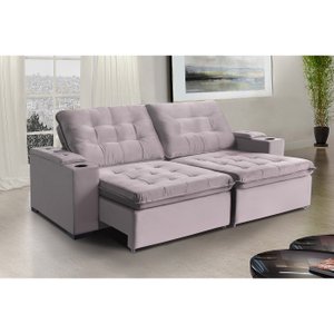Sofá Londres 4 Lugares 2,20cm - de Casa Décor Estofados