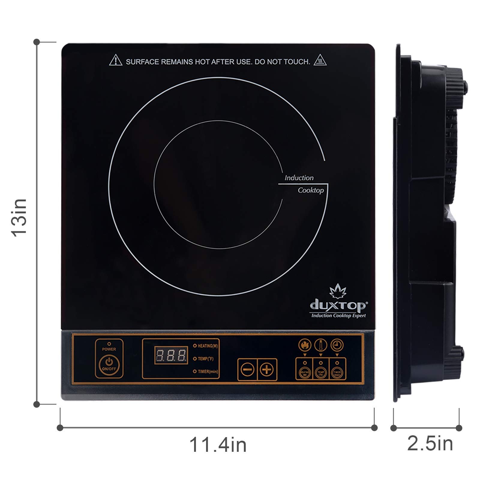 Duxtop 1800w Fogão Portátil de Indução com Panela Inox de 5,7 Qt Inclusa - 8