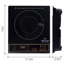 Ver mais imagens de Duxtop 1800w Fogão Portátil de Indução com Panela Inox de 5,7 Qt Inclusa