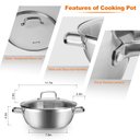 Ver imagem 6 de Duxtop 1800w Fogão Portátil de Indução com Panela Inox de 5,7 Qt Inclusa