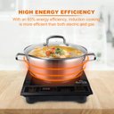 Ver imagem 3 de Duxtop 1800w Fogão Portátil de Indução com Panela Inox de 5,7 Qt Inclusa