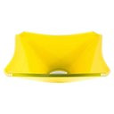 Ver imagem 1 de CUBA DE VIDRO QUADRADA CHANFRADA 34CM AMARELO