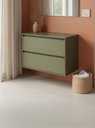 Ver imagem 1 de Gabinete para Banheiro 80cm MDF Verde Dubai - On Móveis