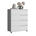 Ver imagem 4 de Cômoda em Mdf com 4 Gavetas 80cm X 104cm X 45cm Monet