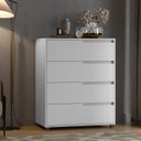 Ver imagem 1 de Cômoda em Mdf com 4 Gavetas 80cm X 104cm X 45cm Monet