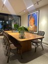 Ver imagem 1 de Mesa de Jantar Luxo 2,50m Madeira Maciça Pequiá Premium e Base Sólida 10 Lugares - Cor Madeira
