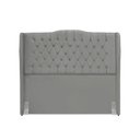Ver imagem 2 de Cabeceira de Cama Box Queen 160 Cm Dubai Premium - Veludo Cinza Grafite
