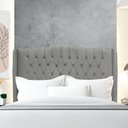 Ver imagem 3 de Cabeceira de Cama Box Queen 160 Cm Dubai Premium - Veludo Cinza Grafite