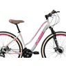 Bicicleta Aro 29 Ksw Sunny Retro 21v Freioa Disco Cor:branco+rosa;tamanho:17 - 2