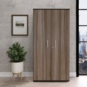 Ver imagem 1 de Armário Alto 02 Portas Pivotante AA1600MX-31 Preto/Walnut
