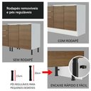 Ver mais imagens de Balcão Madesa Stella 80 cm 2 Portas Branco/Rustic