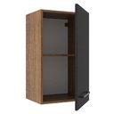 Ver imagem 2 de Armário Aéreo Madesa Agata 40cm com 1 Porta Rustic Preto
