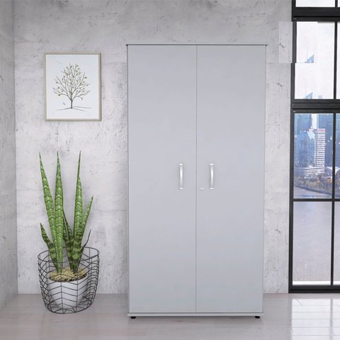 Armário Alto 02 Portas Pivotante AA1600MX-31 Cinza