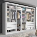 Ver imagem 4 de Closet Casal sem Portas 6 Gavetas Itália -Mt- Rei de Casa Branco
