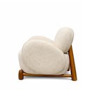 Ver imagem 7 de Kit 2 Poltronas Decorativas Maysa Bouclé Off White - Sallar Home