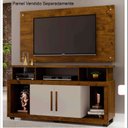 Ver imagem 2 de Rack para TV até 55 Polegadas com Rodízios e 2 Portas Star 135x70cm