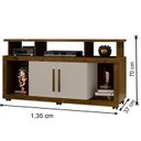 Ver imagem 3 de Rack para TV até 55 Polegadas com Rodízios e 2 Portas Star 135x70cm
