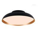 Ver imagem 1 de Plafon Bella Bow1ps01pt042 Bowl Preto/ Dourado 42x13cm 18w 3000k