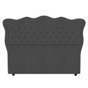 Ver imagem 6 de Cabeceira Casal King Cama Box 195cm Oregon I02 Veludo Chumbo - Mpozenato