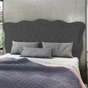 Ver imagem 2 de Cabeceira Casal King Cama Box 195cm Oregon I02 Veludo Chumbo - Mpozenato