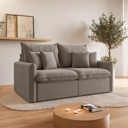 Sofá Cama Retrátil e Reclinável 180cm Madri Movenzo Estofados Veludo - 1