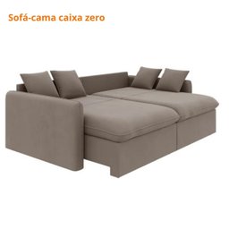 Sofá Cama Retrátil e Reclinável 180cm Madri Movenzo Estofados Veludo - 5