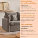 Ver mais imagens de Sofá-cama Retrátil e Reclinável 220cm Madri - Movenzo Estofados