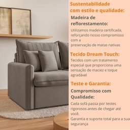 Sofá Cama Retrátil e Reclinável 180cm Madri Movenzo Estofados Veludo - 6